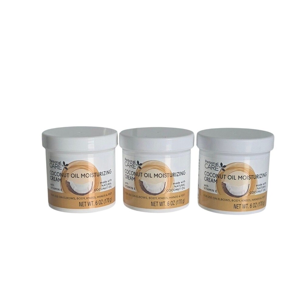 Personal Care Coconut oil Moisturizing Cream with Vitamin E  6oz ~3pk